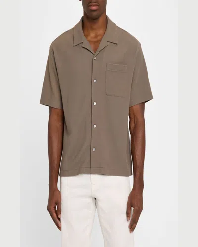 Frame Short Sleeve Camp Shirt In Harbor City