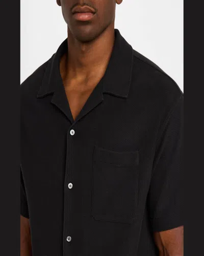 Frame Short Sleeve Camp Shirt In Harbor City