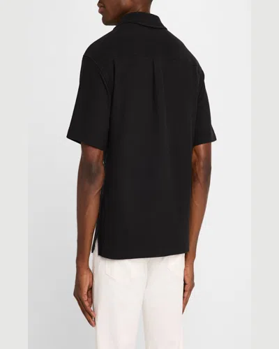 Frame Short Sleeve Camp Shirt In Harbor City