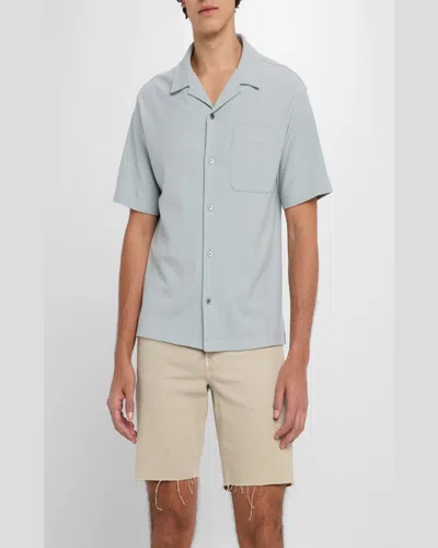 Frame Short Sleeve Camp Shirt In Harbor City
