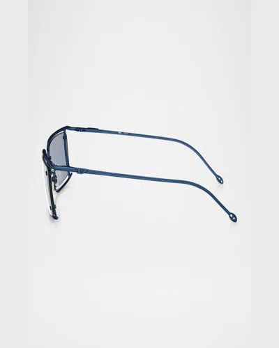 Diesel Men's Dl1002 Rectangular Sunglasses In Blue