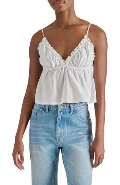Steve Madden Ruffle Camisole In Cloud