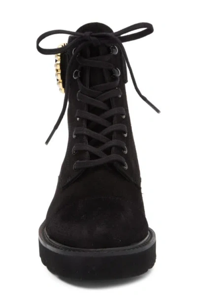 Stuart Weitzman Piper Lug Sole Boot In Black