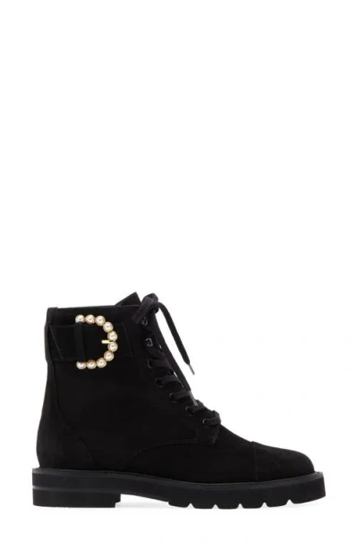 Stuart Weitzman Piper Lug Sole Boot In Black