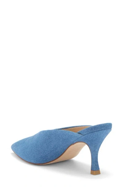 Stuart Weitzman Lula Pointed Toe Pump In Mid Blue