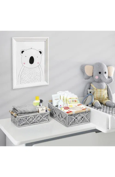 Sorbus 2-pack Macramé Storage Basket In Gray