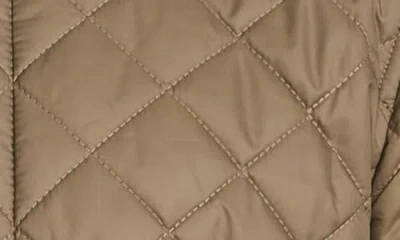Flynt Diamond Quilted Jacket In Khaki