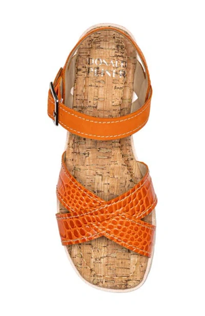 Donald Pliner Lug Sole Slingback Sandal In Orange