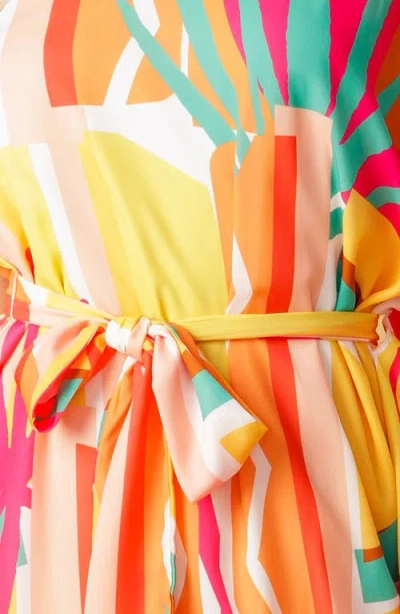 Flying Tomato One Shoulder Shift Dress In Pink Orange