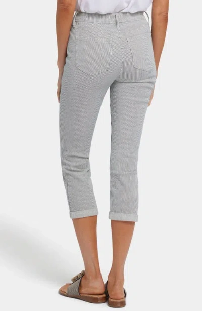 Nydj Chloe Cuff Capri Jeans In Luarca Stripe