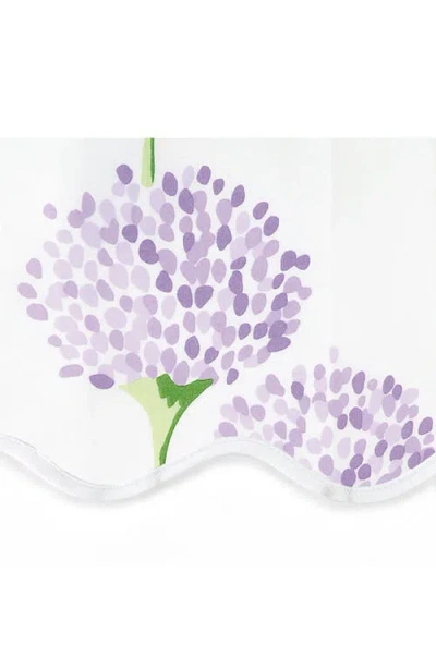 Matouk Floral Cotton Percale Quilt In Lavender