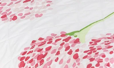 Matouk Floral Cotton Percale Quilt In Peony
