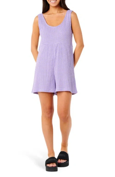Rip Curl Premium Surf Tank Romper In Purple