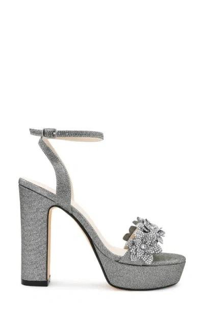 Touch Ups Lily Ankle Strap Platform Sandal In Pewter