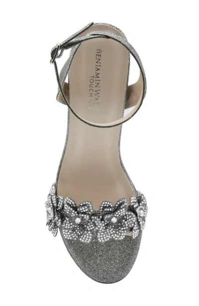 Touch Ups Lily Ankle Strap Platform Sandal In Pewter