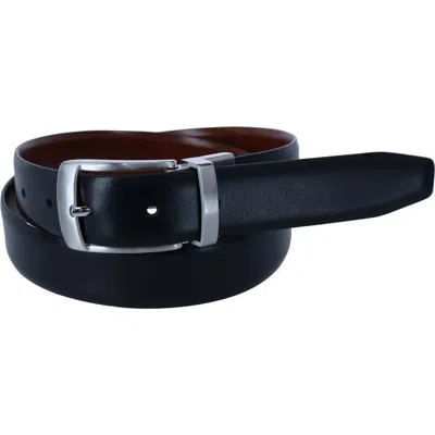Ibex England Reversible 30mm Dress Belt In Black/tan