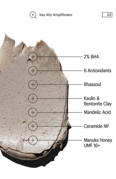 Allies Of Skin Rhassoul & Bha Antioxidants Purifying Mask In No Color