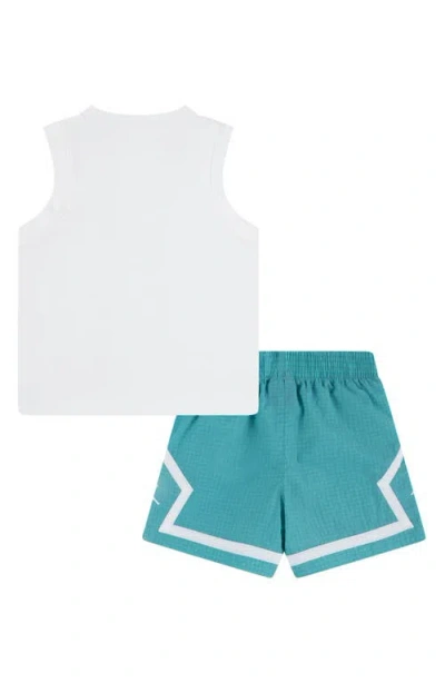 Jordan Kids' Jdb Jumpman Poolside Graphic Tank & Shorts Set In Washed Teal