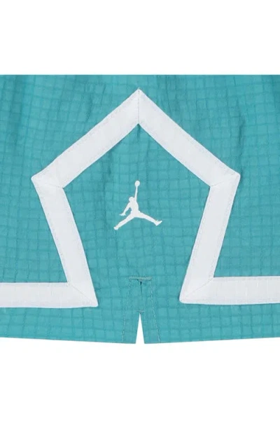 Jordan Kids' Jdb Jumpman Poolside Graphic Tank & Shorts Set In Washed Teal