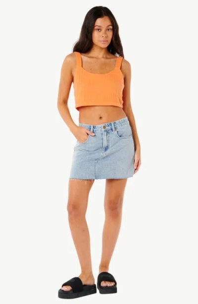 Rip Curl Premium Surf Crop Tank In Light Orange