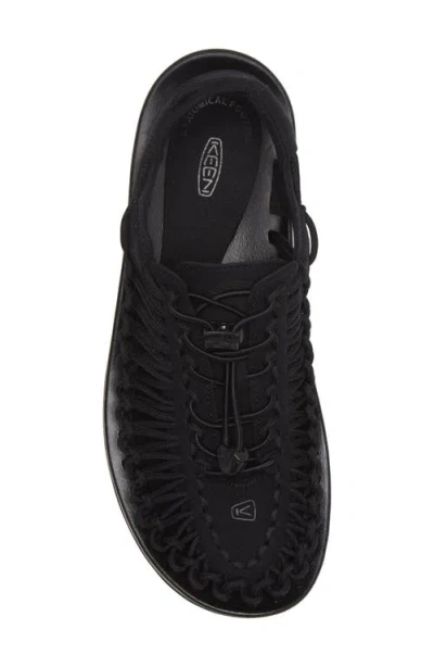 Keen Uneek Magnet/steel Gray Sandal In Black/black