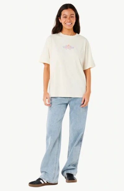 Rip Curl Tour Heritage Graphic T-shirt In Bone