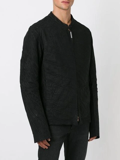 Shop Isaac Sellam Experience Eel Skin Jacket In Black