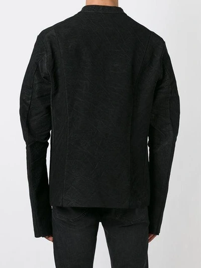 Shop Isaac Sellam Experience Eel Skin Jacket In Black