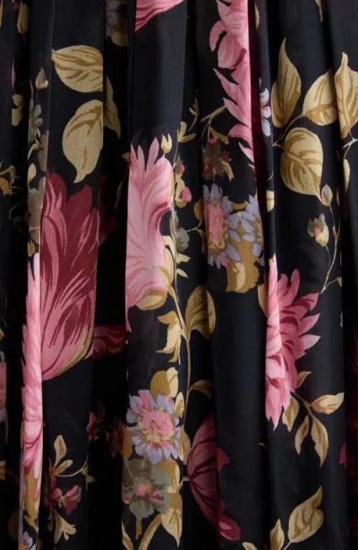 Chloé Thin Strap Gathered High And Low Jumpsuit In Black