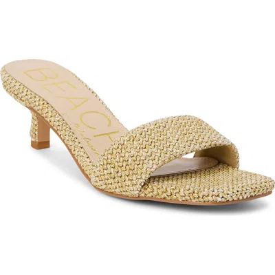 Beach By Matisse Capricorn Kitten Heel Slide Sandal In Natural