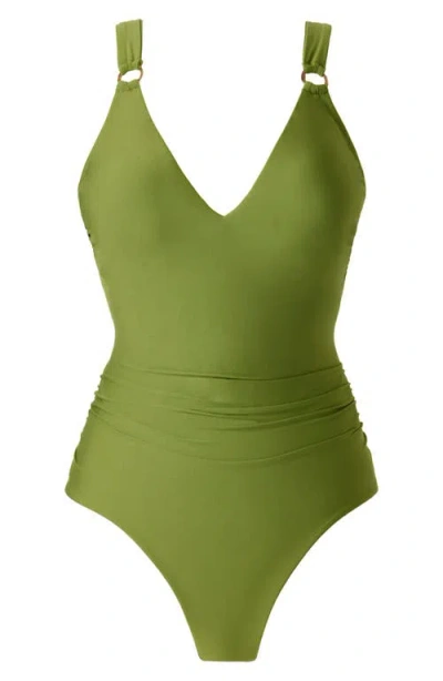 Magicsuit Solid Dakota One Piece Swimsuit In Basil