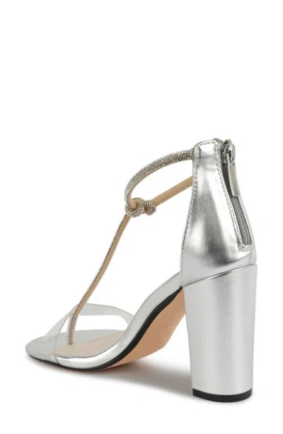 Touch Ups Sienna T-strap Sandal In Silver