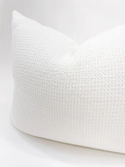 Anaya Dutch Euro Cotton Waffle Bed Pillow With Down Alternative Insert In White