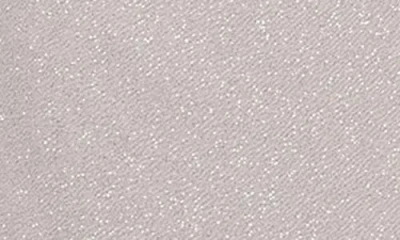 Sl Fashions Asymmetric Flutter Sleeve Ruched Shimmer Crepe Gown In Buff