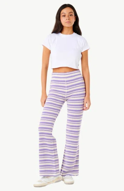 Rip Curl Bobbi Stripe Flare Leg Pants In Multi