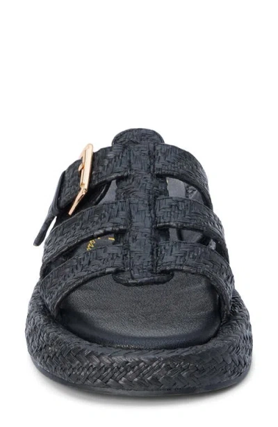 Beach By Matisse Ciao Platform Wedge Slide Sandal In Black