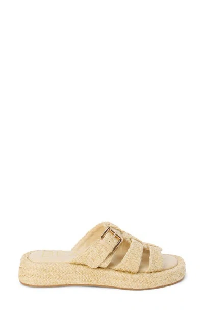 Beach By Matisse Ciao Platform Wedge Slide Sandal In Natural