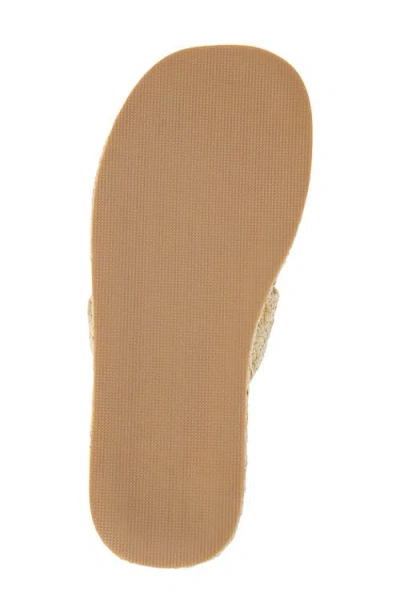 Beach By Matisse Ciao Platform Wedge Slide Sandal In Natural