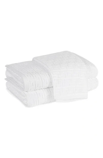 Matouk Athena Hand Towel In White