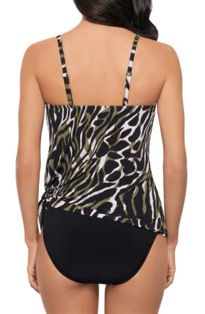 Magicsuit ® Safari Sands Alex Tankini Top In Black/multi