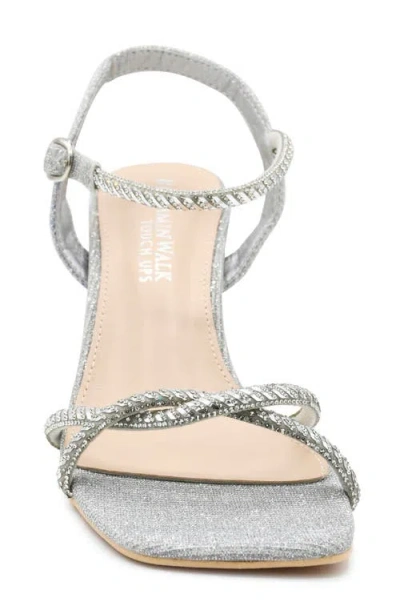 Touch Ups Sunny Ankle Strap Sandal In Silver