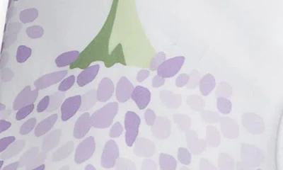 Matouk Floral Cotton Percale Duvet Cover In Lavender