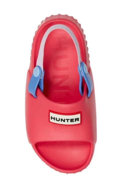 Hunter Little Kids Fern Slingback Casual Flat Sandals 10c Medium Pink In Medium Pink 660