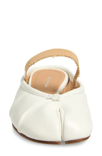 Maison Margiela Tabi Ballerina Mary Jane Mule In Nude