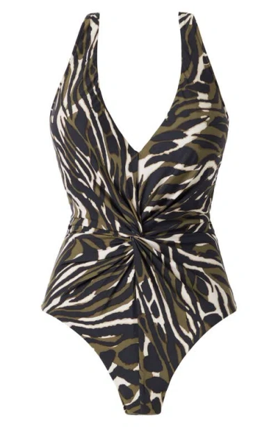Magicsuit Women's Safari Sands Drew One-piece Swimsuit In Black/multi