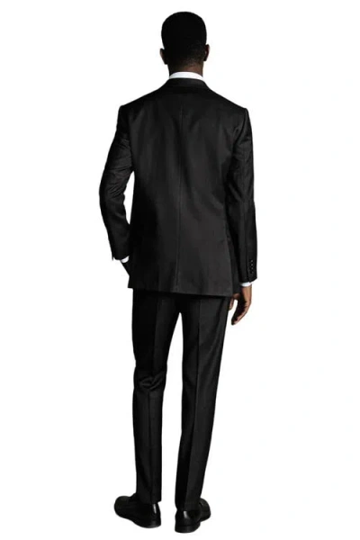 Charles Tyrwhitt Slim Fit Twill Natural Stretch Suit Jacket In Grey