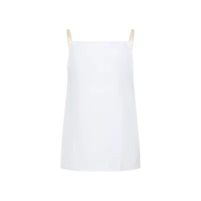 Carven Top In Misto Poliestere Bianco  Donna In White