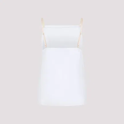 Carven Top In Misto Poliestere Bianco  Donna In White