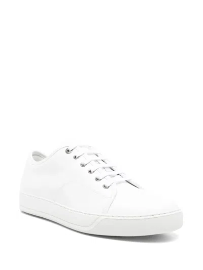 Lanvin Leather Dbb1 Sneakers In White