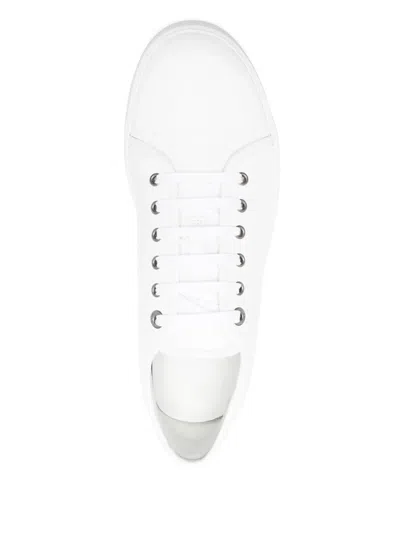 Lanvin Leather Dbb1 Sneakers In White